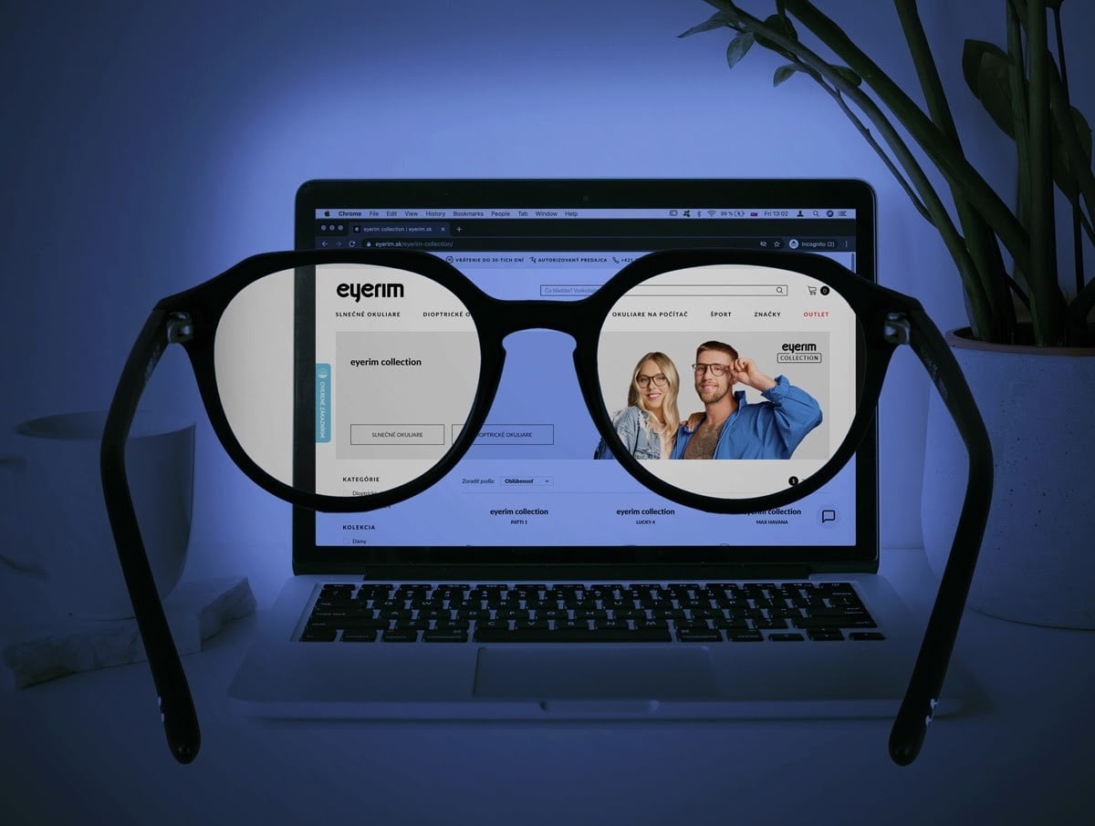 Computer glasses withou diopters from eyerim.com